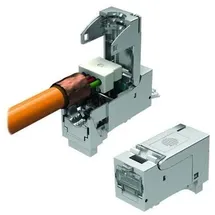 EasyLan FixLink SL RJ45-S KS Kat6A ISO/IEC AWG24-22 Keystone Modul 24 Stück silber