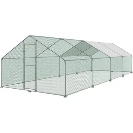 isoisl Freilaufgehege 3 x 6 x 2 m grau/silber