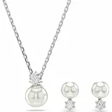 Swarovski Matrix Set, Kristallperle, Rundschliff, weiß