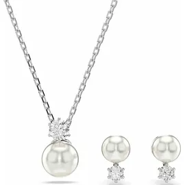 Swarovski Matrix Set, Kristallperle, Rundschliff, weiß