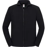 Fruit of the Loom Iconic Premium Sweat Jacket Unisex Zip Sweatjacke mit CiCLO® Technologie, nachhaltig, schwarz, 4XL