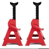 AMC Unterstellböcke, Hebebühne, Klappbock, 3 Tonnen, 9 Stufen, höhenverstellbar, für Auto und Motorrad, mit Sicherheitshebel, 2 Stück
