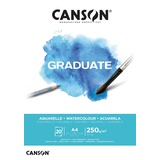 Canson Graduate Aquarellpapier Block, A4, 20 Blatt,