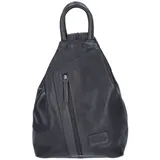 The Skandinavian Brand Damen Leder Rucksack Black : 00-schwarz Farbsortierung: 00-schwarz - Schwarz