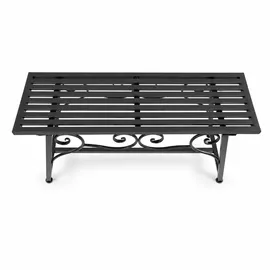 Lemodo Gartenbank 84 x 27 x 45 cm Schwarz