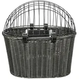 TRIXIE Front-Fahrradkorb, 44 x 34 x 41 cm, anthrazit