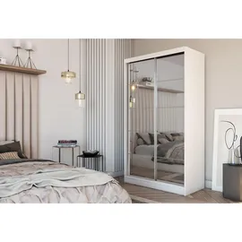 masseno Schwebetürenschrank FIORELLA 120 x 216 x 61 cm Weiß