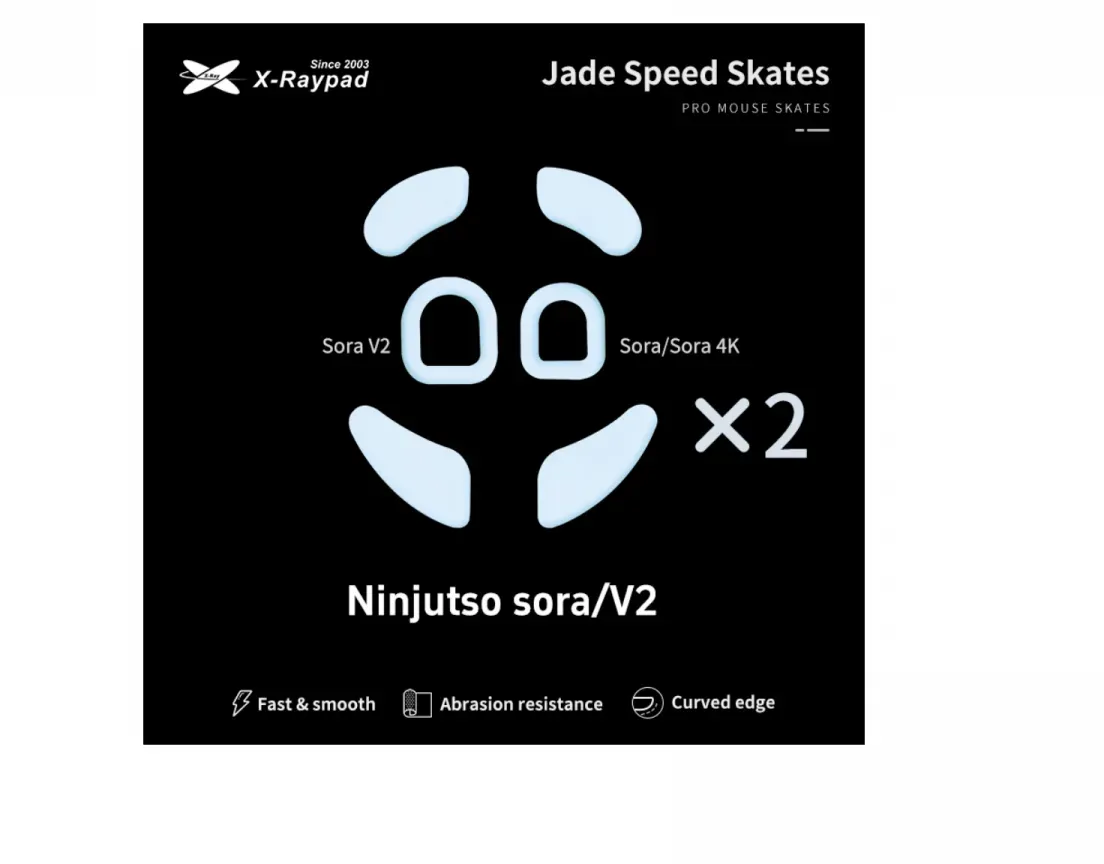 X-raypad Jade Mouse Skates für Ninjutso Sora / 4K / Sora V2