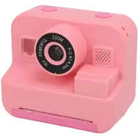 VBESTLIFE Sofortbildkamera, Digitalkamera für, 12 MP, 2,4-Zoll-Bildschirm, mit Druckpapier, Thermodruckkamera, Tragbare Reisekamera für Jungen und Mädchen (PINK)