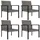 vidaXL Gartenstuhl 58,7 x 67,7 x 36 cm grau 4 St.