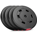 Set aus Kompositgewichten für Langhantel Hop-Sport HS-C40DD 40kg (4x10) schwarz 40kg