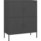 vidaXL Lagerschrank Anthrazit 80x35x101,5 cm Stahl