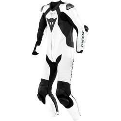Dainese Laguna Seca 5, Lederkombi 1tlg. perforiert - Weiß/Schwarz - 46