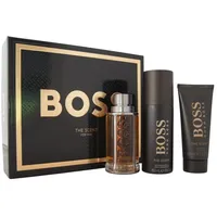HUGO BOSS The Scent Eau de Toilette 100 ml + Deo Spray 150 ml + Duschgel 100 ml Geschenkset