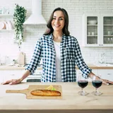 Relaxdays Pizzaschieber XXL, 2er Set, 50x38 cm, Pizzaschaufel, abgerundete Kanten, Griff, Brotschieber, Bambus, natur