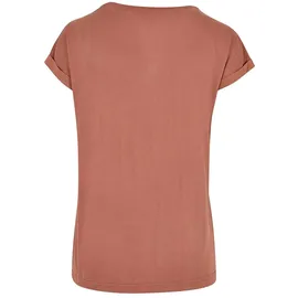 URBAN CLASSICS Modal Extended Shoulder Kurzarm-T-Shirt Terracotta S