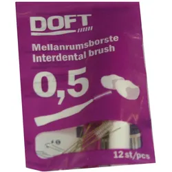 Interdentalbürste 0,5 M.wechselgriff Dof 12 St