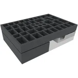 FELDHERR Schaumstoff-Set - Organizer kompatibel mit Warhammer Quest: Die verfluchte Stadt - Brettspielbox