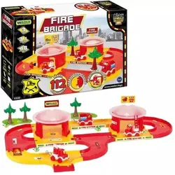 Spielset Feuerwehrstation mit Fahrzeugen, Wader
