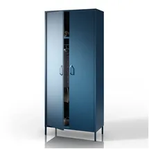 Jan Nowak Kleiderschrank Flavio 80 x 185 x 45 cm Blau