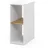 Vicco PC-Schrank Weiß, Honigeiche, Holzwerkstoff, 2 Fächer, Rechteckig, 28.5x72x50 cm