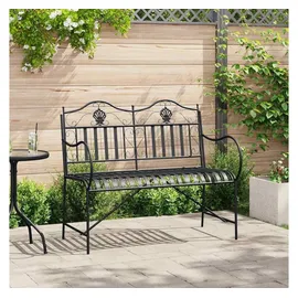 vidaXL Gartenbank 103,5 x 59 x 89 cm Schwarz