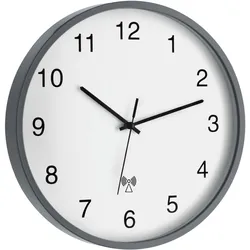 TFA Dostmann 60.3511.10, Wand, Rund, Grau, Weiß, Kunststoff, Glas, Klassisch