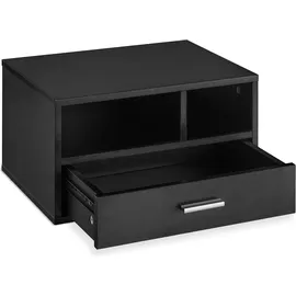 Relaxdays Druckerständer Schreibtisch Schwarz