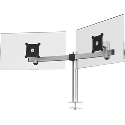 Durable Monitorhalterung für 2 Monitore (Tisch, 27"), Monitor Halterung, Silber