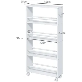 Homcom Rollwagen Spanplatte