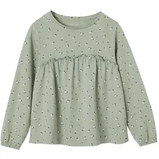 Vertbaudet Mädchen Blusenshirt mit Print grün geblümt 92/98