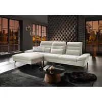 Hukla Ecksofa HU-HP22156 L-Form, inkl. Kopfpolsterverstellung, optional mit Sitztiefenverstellung beige