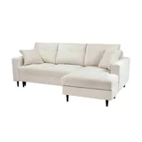 Sofa.de Schlafsofa mit Schlaffunktion Venice ¦ creme ¦ Maße (cm): B: 230 H: 92 T: 147.0