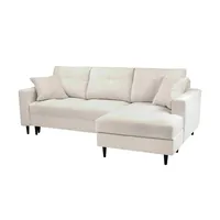 Sofa.de Schlafsofa mit Schlaffunktion Venice ¦ creme ¦ Maße (cm): B: 230 H: 92 T: 147.0
