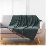 douceur d`interieur Tagesdecke 125 x 150 cm Dunkelgrün