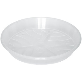geli Blumentopf Untersetzer STANDARD rund aus Kunststoff in transparent, Farbe:transp. klar;Durchmesser:14 cm