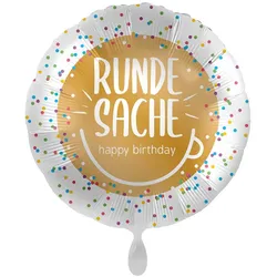 Geburtstags-Folienballon Runde Sache 45cm