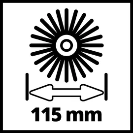 Einhell Ersatzbürste Medium Stein zu PICOBELLA 18/215