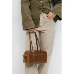 Gina Tricot - Small bowling bag - Umhängetaschen - Braun - ONESIZE - Dame - Braun - ONESIZE
