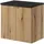[en.casa] Waschbeckenunterschrank Skelbolu 60 x 60 x 40 cm Eicheoptik/Schwarz