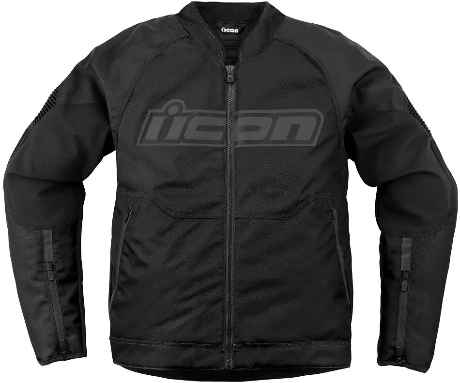 Icon Overlord3, veste en textile - Noir/Gris - L