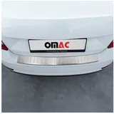 Omac Ladekantenschutz Stoßstangenschutz für Skoda Fabia III Schrägheck/Skoda Octavia III Limo 2014-2021 – Edelstahl gebürstet