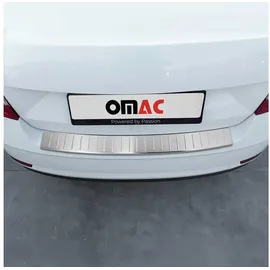 Omac Ladekantenschutz Stoßstangenschutz für Skoda Fabia III Schrägheck/Skoda Octavia III Limo 2014-2021 – Edelstahl gebürstet