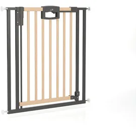 Geuther Türschutzgitter Easylock Wood Plus 80,5-88,5 cm natur/silber