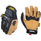 Mechanix Wear: Material4X M-Pact Arbeitshandschuhe aus Kunstleder – Aufprallschutz, absorbiert Vibrationen, Abriebfest (Medium, Braun/Schwarz)