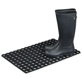 Relaxdays Gummi 60 x 40 cm schwarz