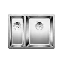 Blanco Andano 340/180-IF links Edelstahl Seidenglanz + Handbetätigung + InFino