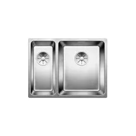 Blanco Andano 340/180-IF links Edelstahl Seidenglanz + Handbetätigung + InFino