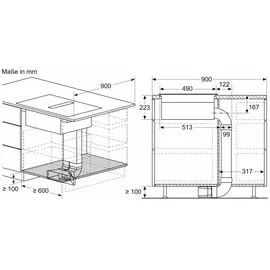 Siemens ED877HQ26E - iQ500, Kochfeld mit Dunstabzug (Induktion), 80 cm, mit Rahmen, aufliegend