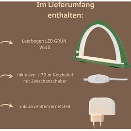 Weigla LED Schwibbogen »Weihnachtsdeko, Made in Germany« 1 Stk. Leerbogen zum Selbstbestücken grün